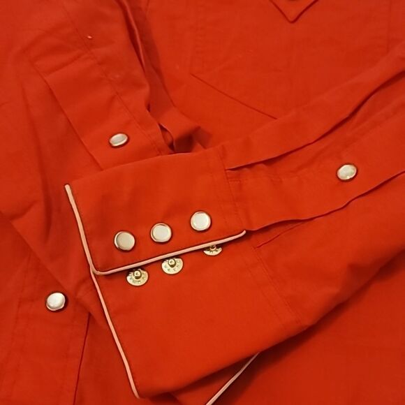Rocking K Ranchwear Embroidered Pearl Snap Shirt large - Picture 10 of 10